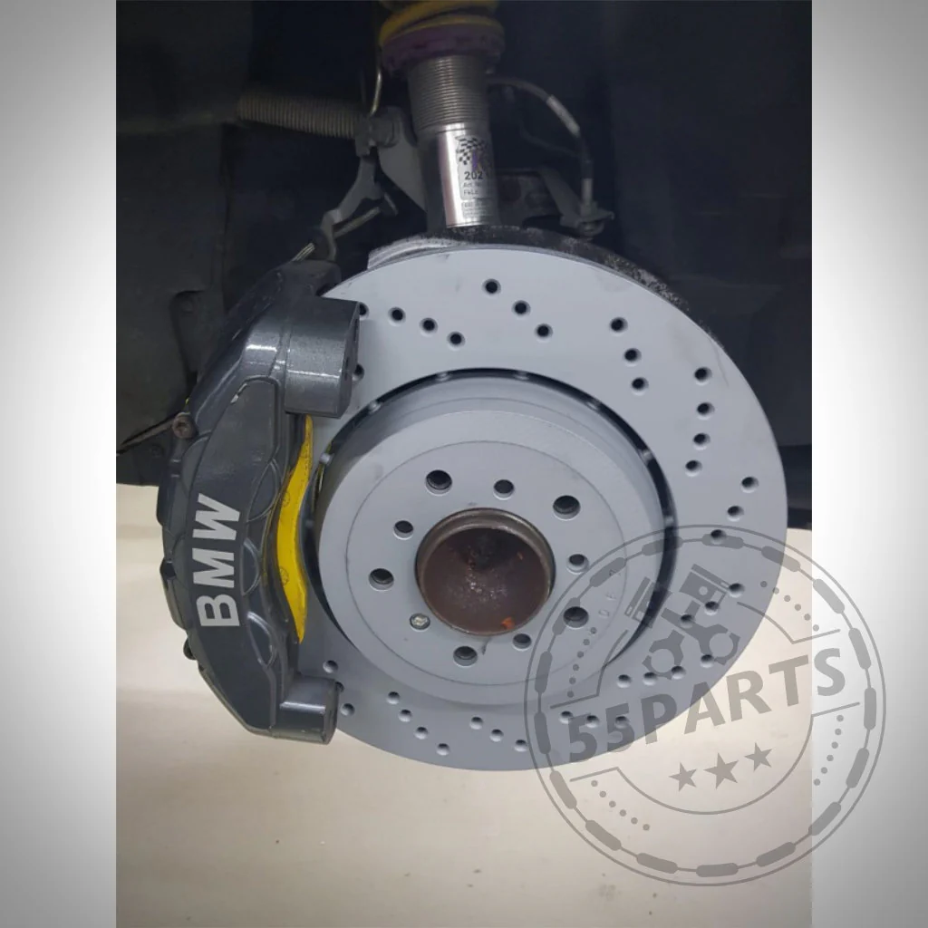 55Parts Special: 6-Kolben Bremssatteladapter für M3 E46 CSL Scheibe zweiteilig passend für BMW 1er E8x - Image 10
