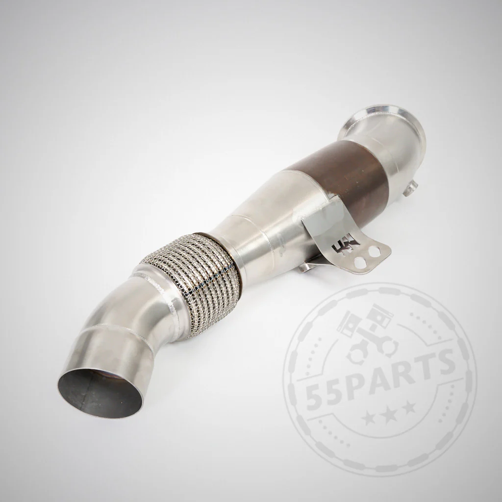 55Parts Special: High Flow Downpipe (mit Euro 6 200 Zeller) passend für BMW M140i, M240i, M340i, 440i, 540i, 640i, 740i, 840i, X3, X4, Z4, Supra B58(TU) F- und G- Serie