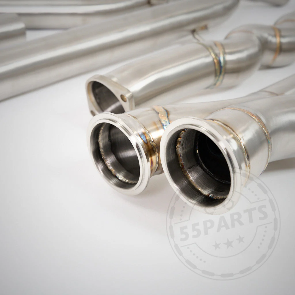 55Parts Special: Equal Length EL Midpipe Resonated mit Schalldämpfern passend für BMW F87 M2 Competition (inkl. CS) mit S55 Motor - Image 4