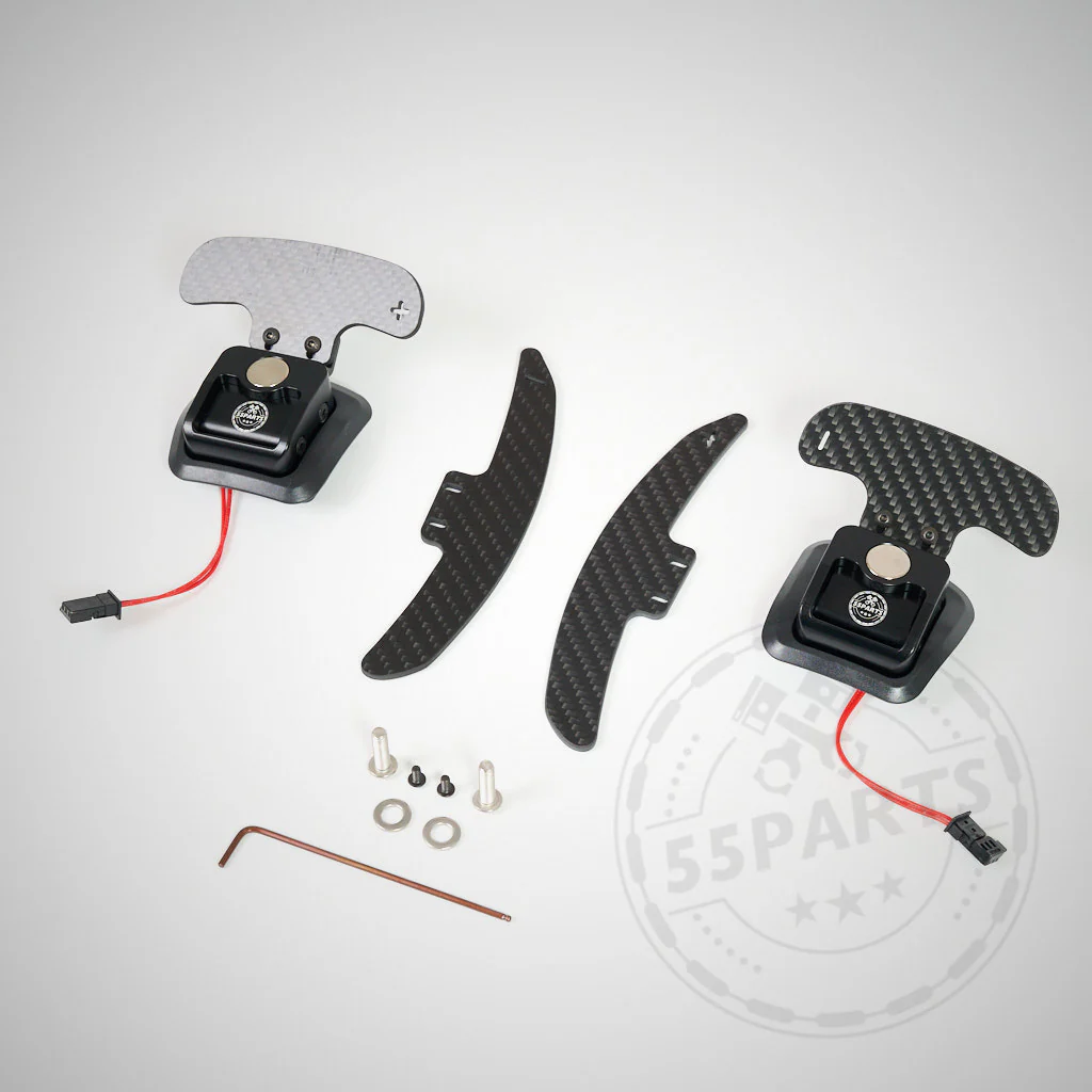 55Parts Special: V2 Magnetische Schaltwippen / magnetic paddle Shifter (aus dem Rennsport) passend für BMW E9X M3 - Image 3