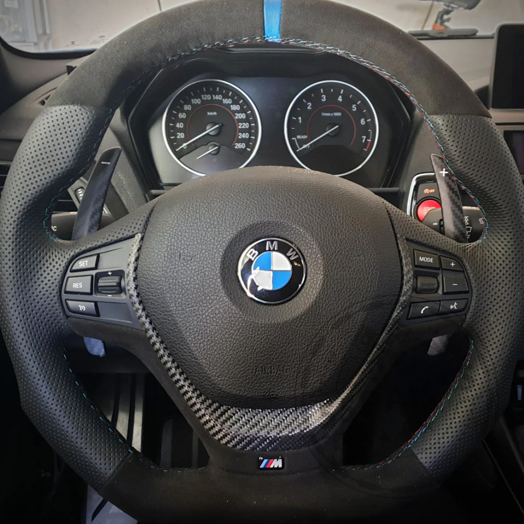 Aluminium/Carbon Schaltwippen Paddles passend für BMW 1/235 und 40i, 3/435 und 40i, M2, M3 und M4 F-Serie - Image 9