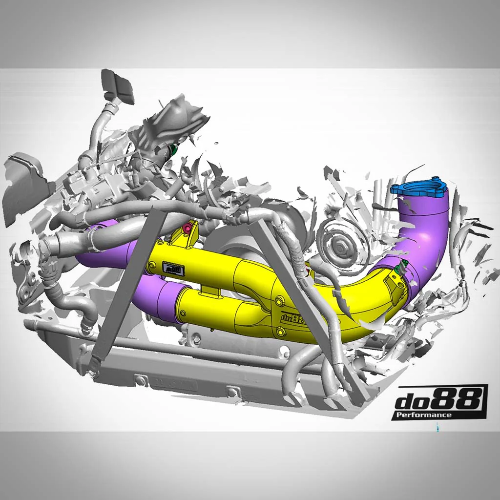 DO88 Aluminium Chargepipe passend für BMW G87 M2, G80 G81 M3, G82 G83 M4, F97 X3M, F98 X4M S58 INKLUSIVE TEILEGUTACHTEN! - Image 3