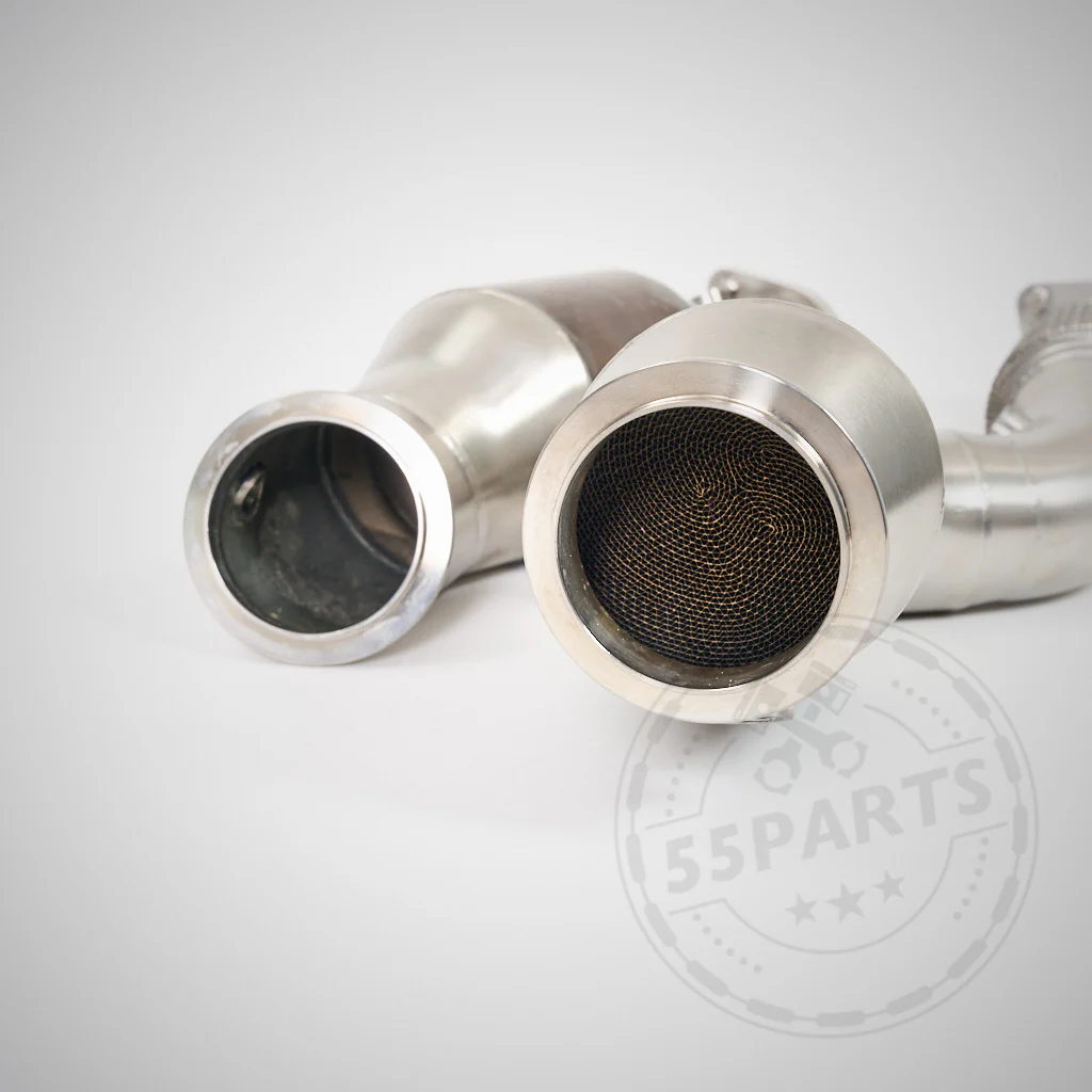 High Flow Downpipes (mit 200 Zeller Euro 6 Katalysatoren) passend für BMW G87 M2 G80/G81 M3 G82/G83 M4 S58 - Image 2