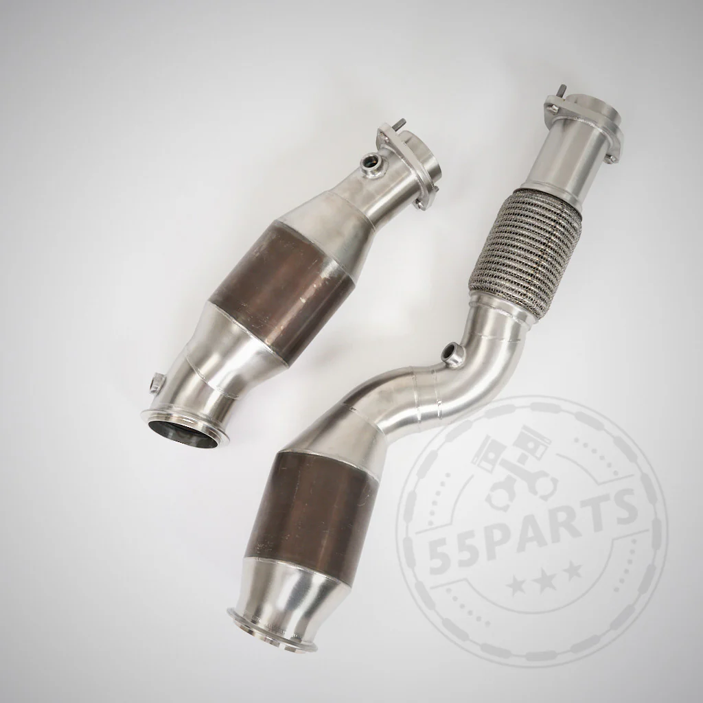 High Flow Downpipes (mit 200 Zeller Euro 6 Katalysatoren) passend für BMW G87 M2 G80/G81 M3 G82/G83 M4 S58 - Image 3