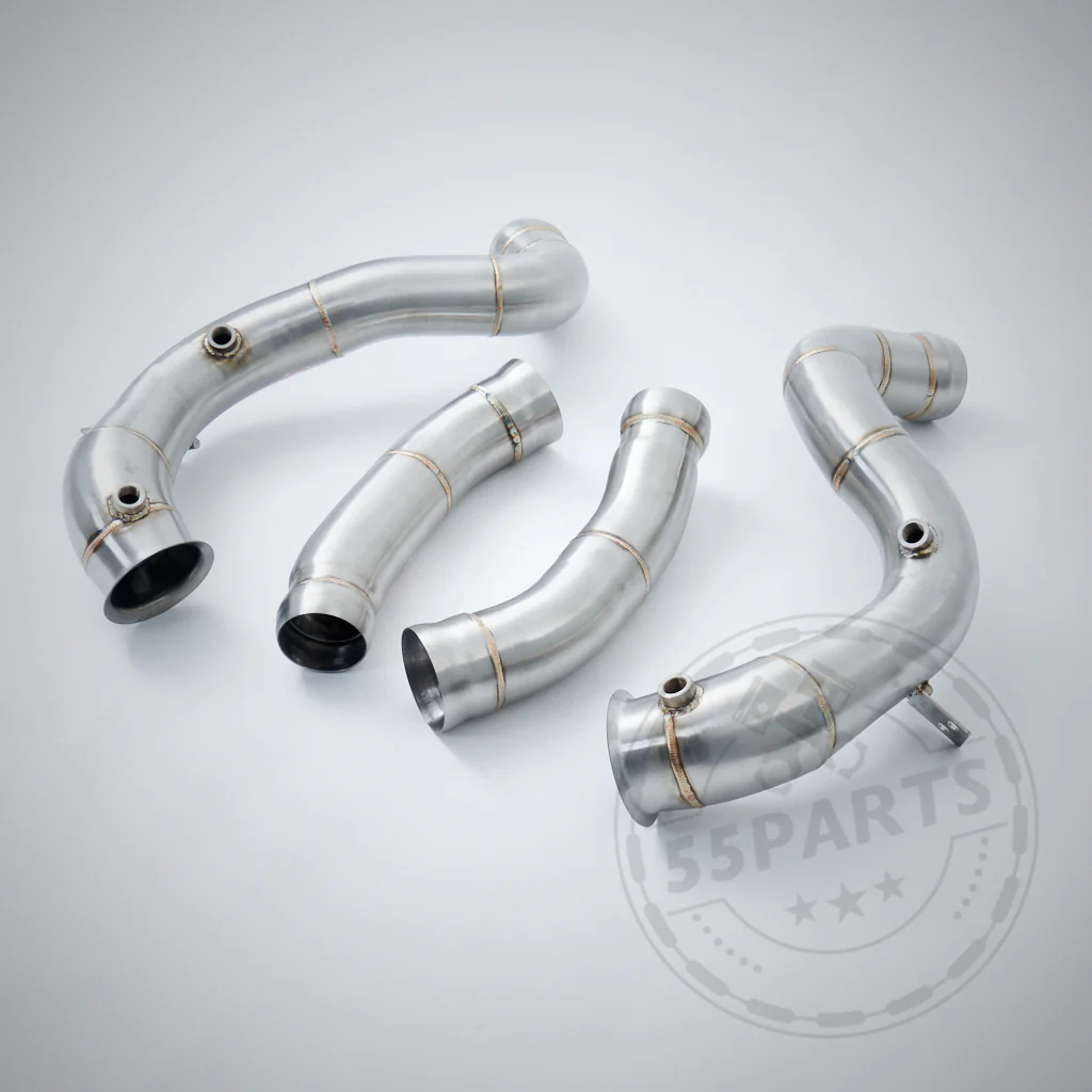 High Flow 3.5" (Katlos oder mit 200 Zeller) Downpipes passend für Mercedes Benz AMG C63(S) W205 M177 - Image 6