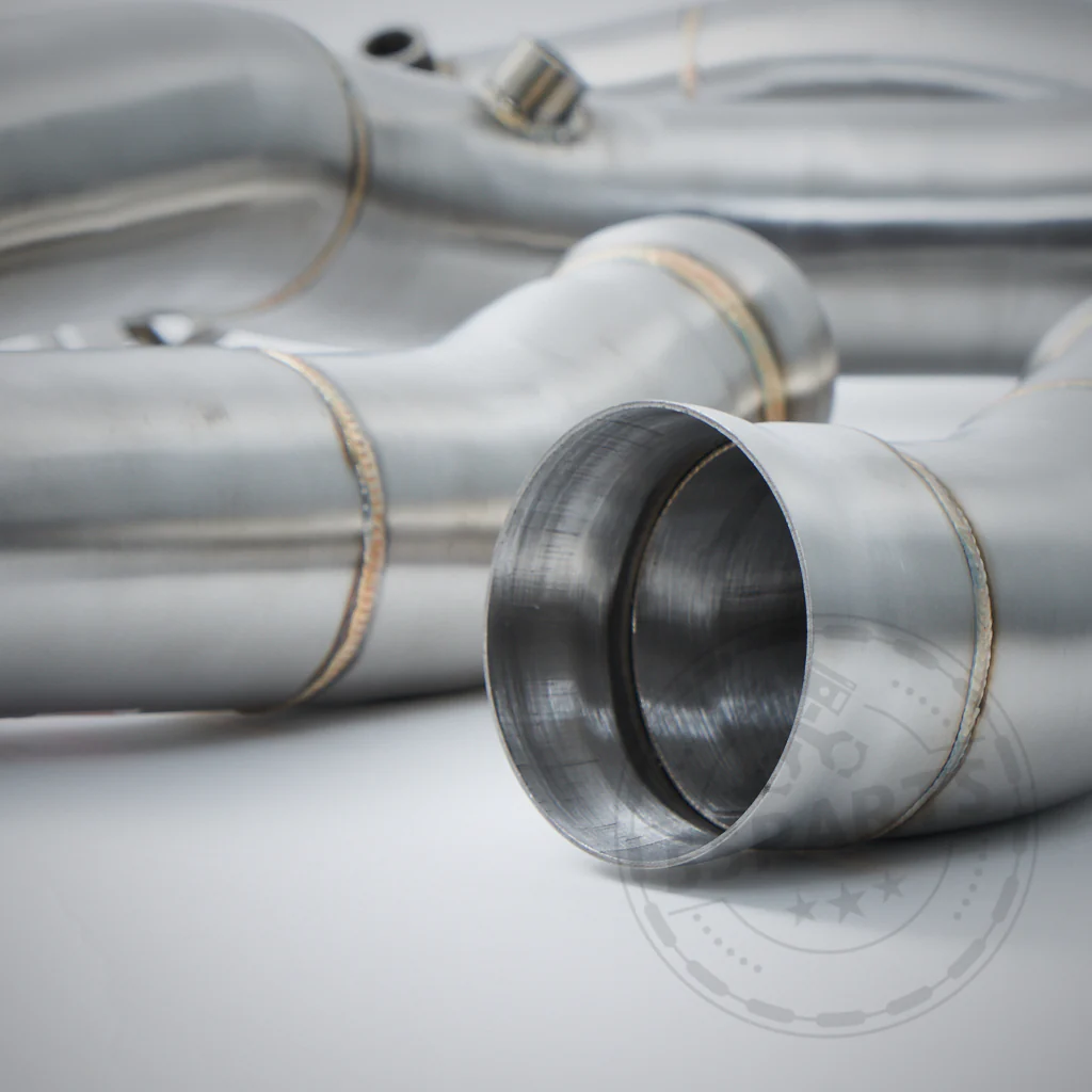 High Flow 3.5" (Katlos oder mit 200 Zeller) Downpipes passend für Mercedes Benz AMG C63(S) W205 M177 - Image 9