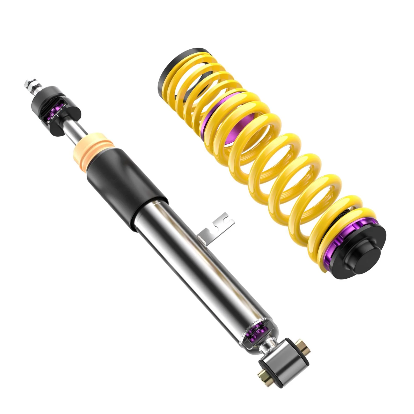 KW Gewindefahrwerk V3 inox passend für BMW M2 F87, M3 F80, M4 F82, F83 ohne Elektronische Dämpferregelung - Image 4