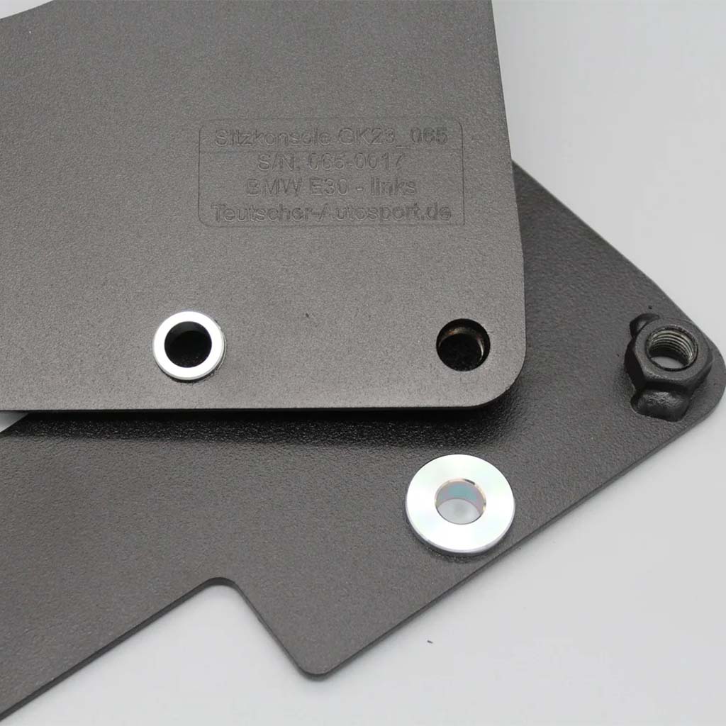 Teutscher Recaro Pole Position Sitzkonsolen passend für BMW E30 inkl. Materialnachweis - Image 2