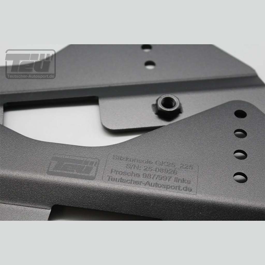 Teutscher Recaro, Sparco, OMP Sitzkonsolen passend für Porsche 911 997, Boxter 987, Cayman 987C inkl. Materialnachweis - Image 3