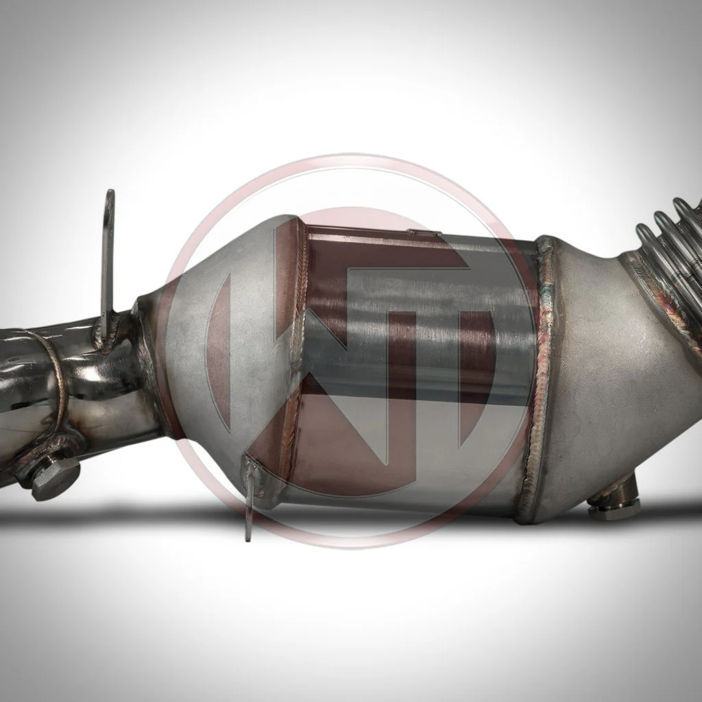 Wagner High Flow Downpipe mit 200 Zeller Katalysator passend für BMW 135i, 335i(x) N55 E-Serie - Image 2